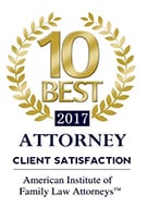 10 Best 2017 | Attorney | Client Satisfaction | American Institute of Family Law Attorneys